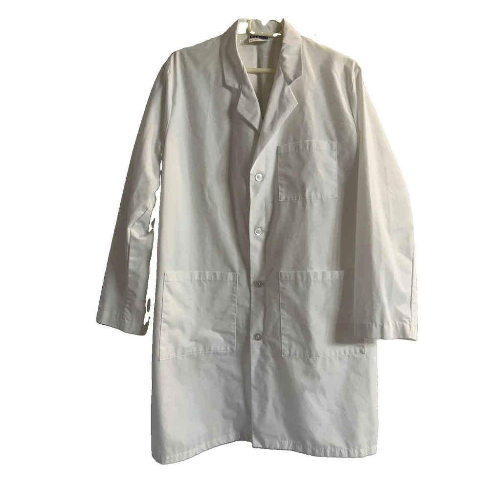 White Lab Coat Uniform Size 44 Made in USA 24.5